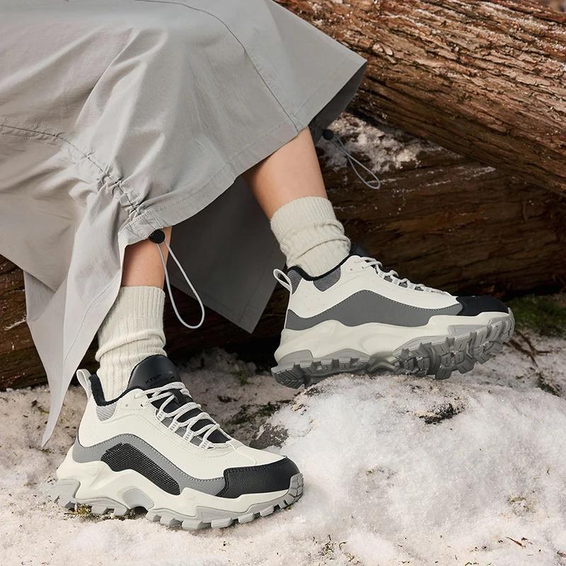 Chaussures Xtep coton femmes hiver baskets rétro confortables durables mode sport