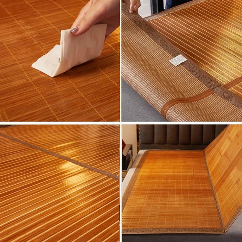 Tapis de paille pliable en bambou, 1.5/1.8/2.0m, pour la climatisation, pour la maison