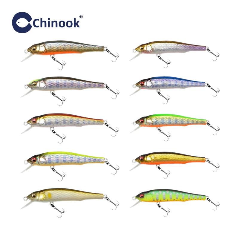 Leurre de pêche Chinook Sinking Suspending Minnow pour truite, 70mm 5g, leurres pour la pêche, swimb