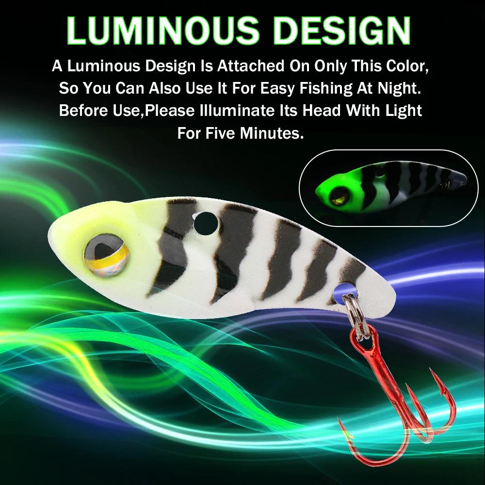 GOBASS 5 pièces Mini métal VIB lame gabarit leurre de pêche 25mm 3g coulant Vibration appâts artific