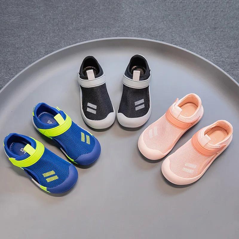 Sandales en Maille pour Enfant, Chaussures d'Été Décontractées, Semelle Souple, Chaussures de Plage,