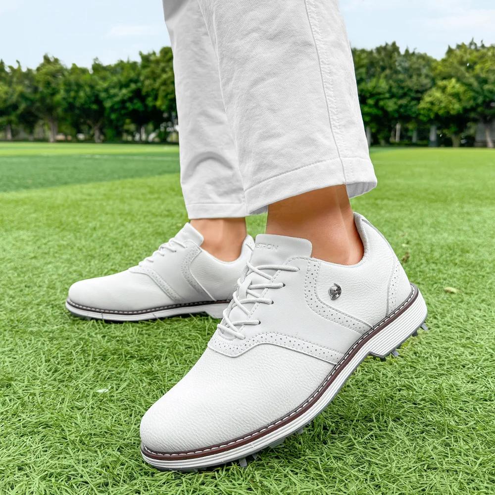 Chaussures de golf à pointes professionnelles pour hommes, baskets de golf de luxe, chaussures de ma