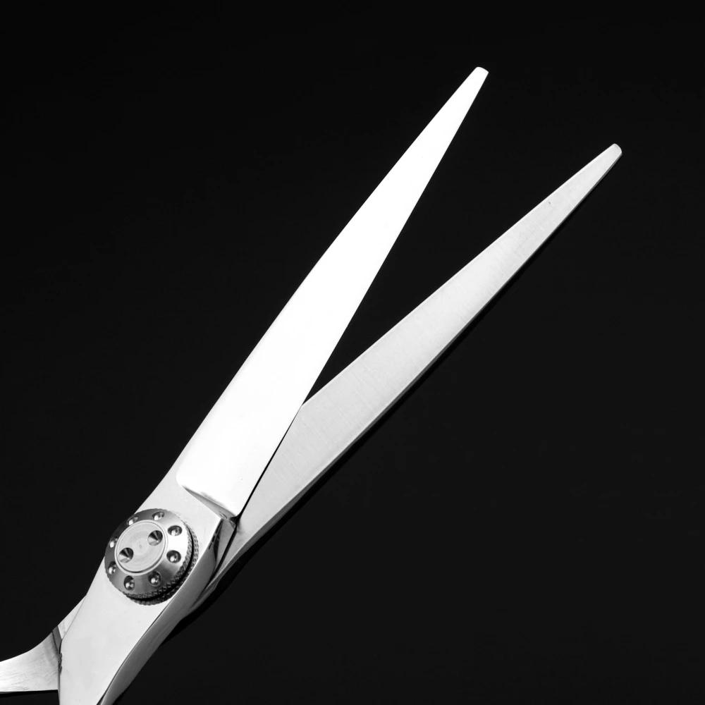Ciseaux de coiffeur professionnels de petite taille, ciseaux à cheveux fins en acier japonais 440C a