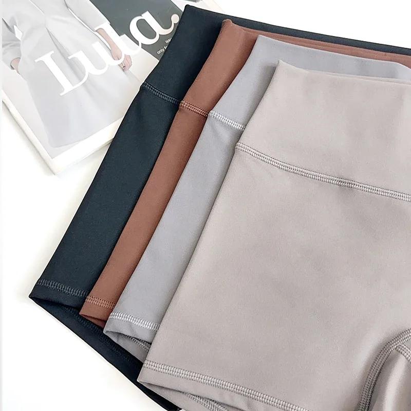 Short de motard de sport pour femmes, sensation nue, taille haute, Yoga, Push Up, Leggings de Fitnes