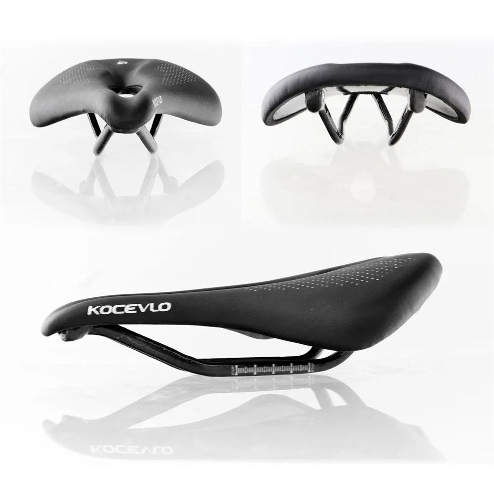 Kocevlo-Coussin de siège de vélo de route en fibre de carbone, sac de siège de vélo de montagne, ult