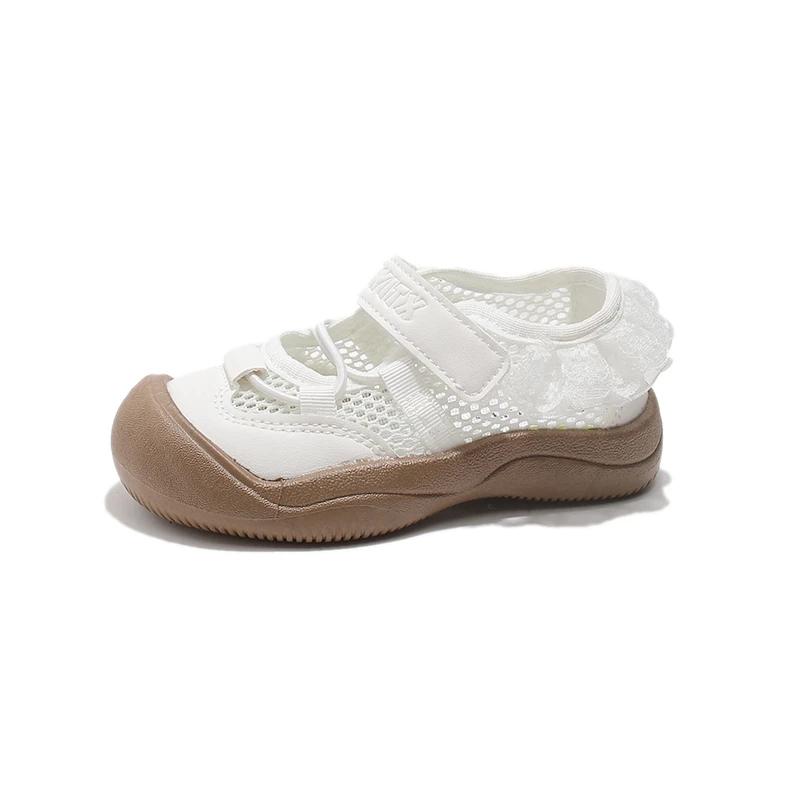 Chaussures de princesse pour filles, baskets en dentelle, chaussures Mary Jane à semelle souple pour