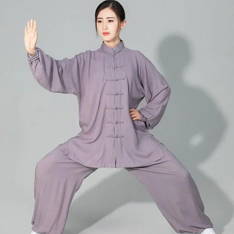 Uniforme chinois Tai Chi en coton, vêtements Wushu Kung Fu pour enfants et adultes, costume Wing Chu