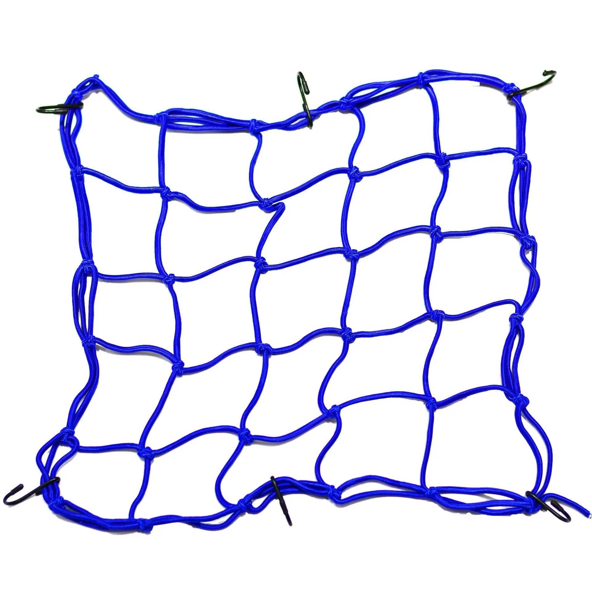 Filet élastique pour moto, 30x30cm, 40x40cm, 6 crochets, filet élastique, rangement pour casque, rés