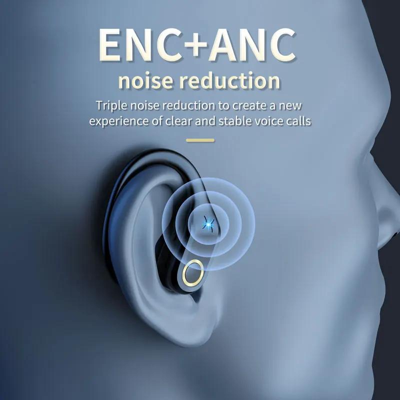 Nouveaux écouteurs sans fil ANC Bluetooth 5.3 TWS ANC casque antibruit double micros ENC casque sur