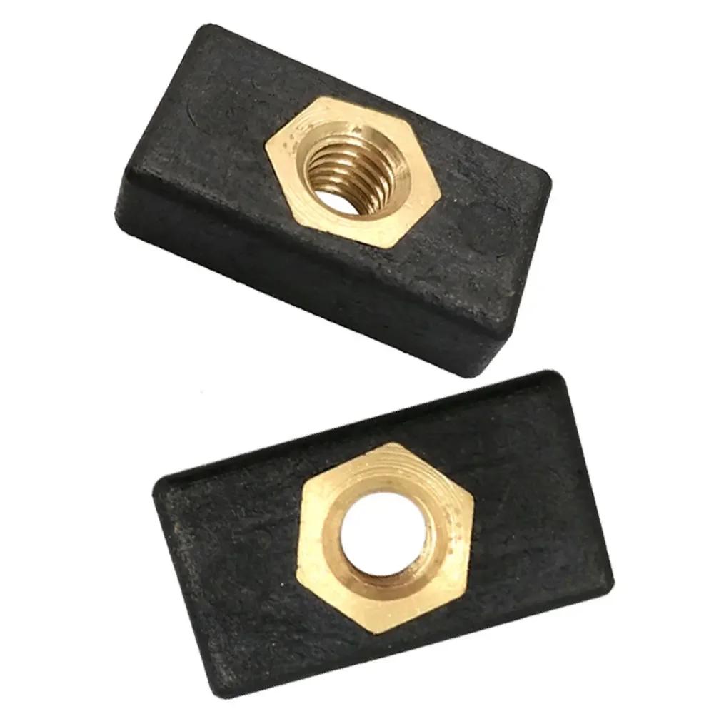 Rail coulissant à montage latéral pour Kayak, 2/6/8 pièces, support pour canne à pêche, Base de mont