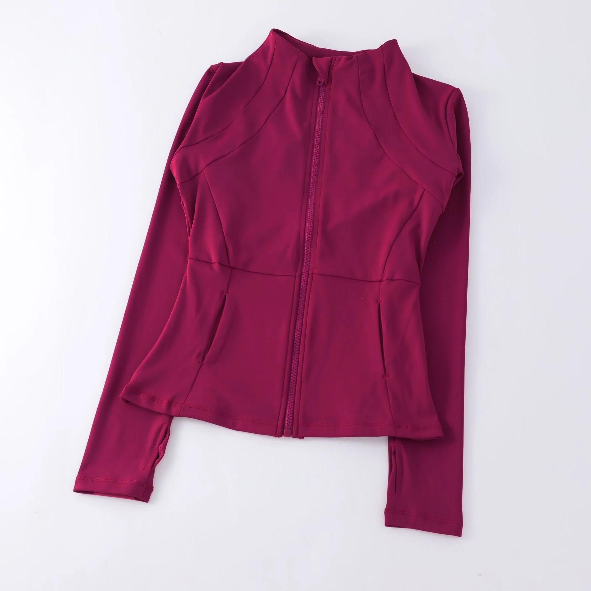 Vêtements de Yoga coupe-vent vêtements de sport femme course à manches longues sweat-shirt vestes de