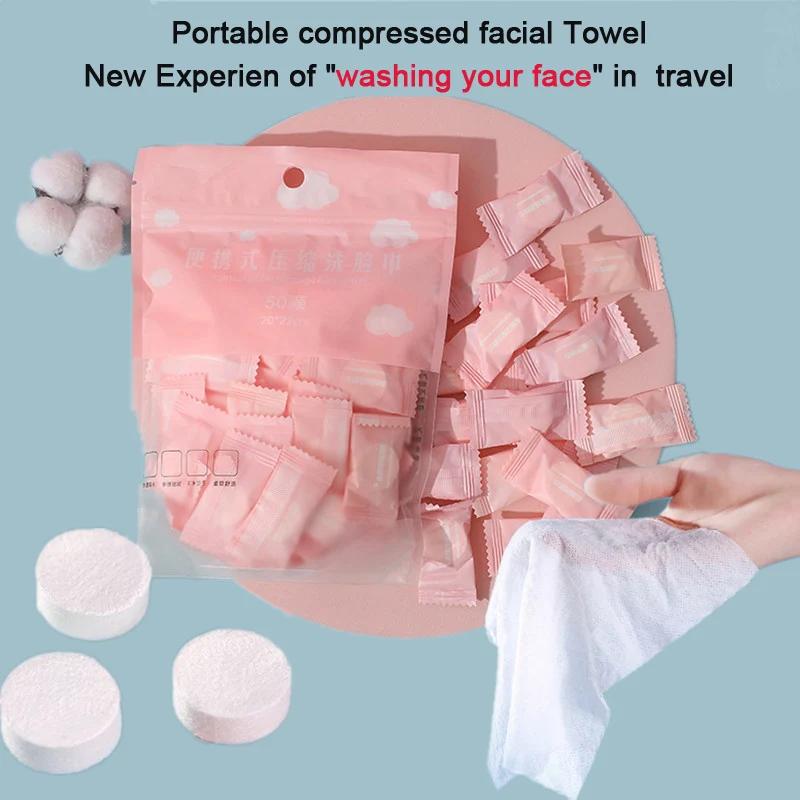 Mini serviettes compressées jetables, 20/50 pièces, Capsules, serviettes magiques, tablette de soins