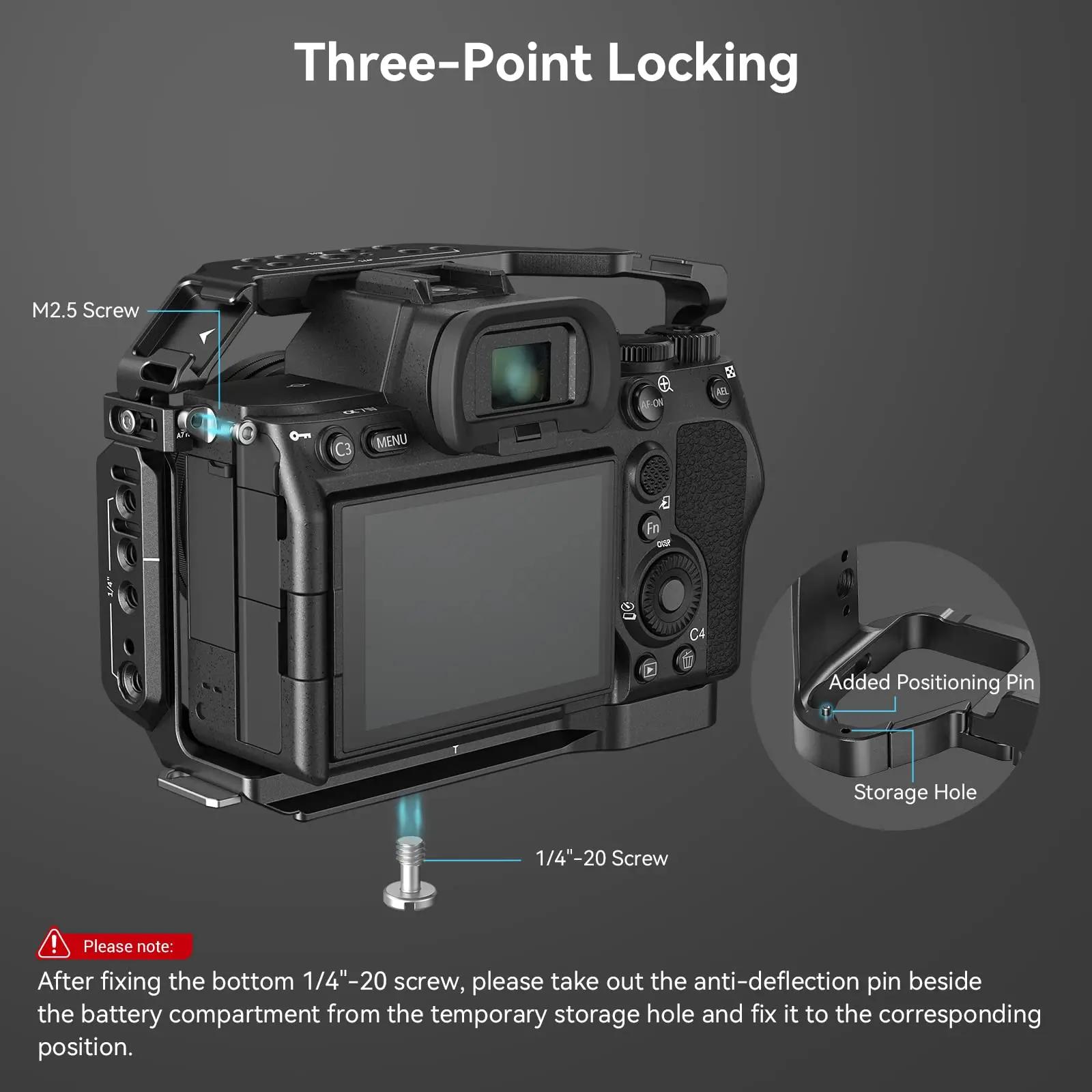 SmallRig A7m4 A7 IV Cage de caméra DSLR complète pour Sony Alpha a7iv A7 IV / Alpha 7S III Kit de Ca