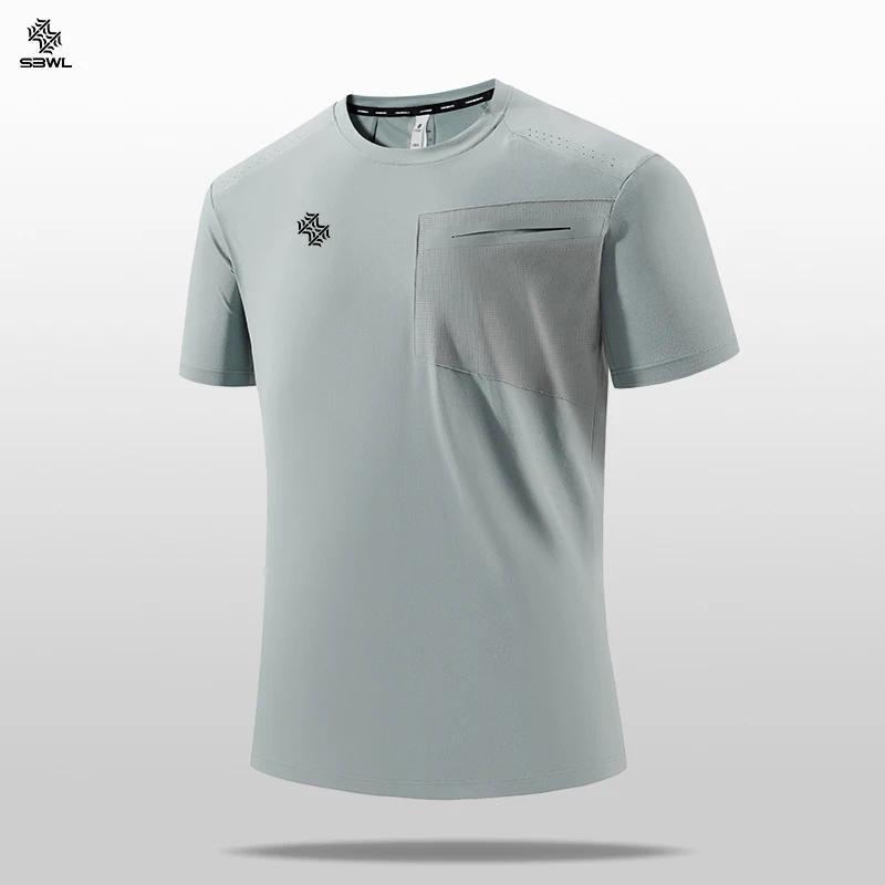 SBWL 2025 été hommes nouveau en plein air course fitness séchage rapide sport T-shirt de haute quali
