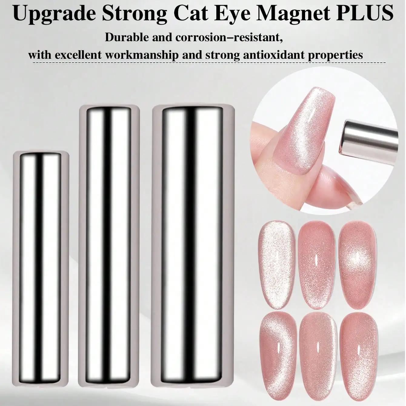 Stylo magnétique rond pour vernis Gel œil de chat, peinture des ongles, bâton magnétique puissant, o