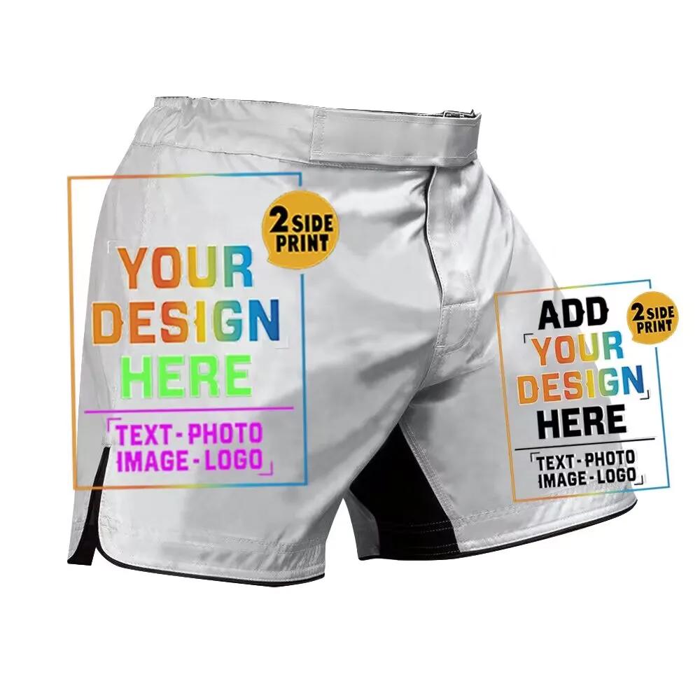 Short combat personnalisé homme enfant Muay Thai MMA boxe Taekwondo BJJ
