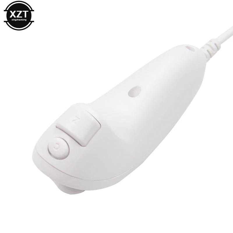 Contrôleur de poignée gauche de jeu pour Nintendo Wii Nunchuck, contrôleur de poignée incurvée à la