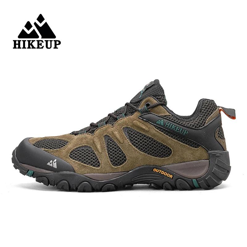HIKEUP-Chaussures de Randonnée Respirantes Résistantes aux Éclaboussures pour Homme, pour l'Escalade