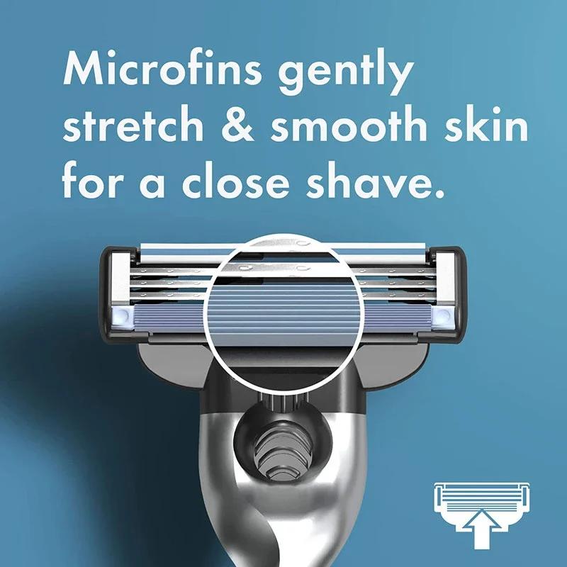 Gillette Mach 3 recharges de tête de rasoir cartouches avec bandes lubrifiées 3 couches lames de ras