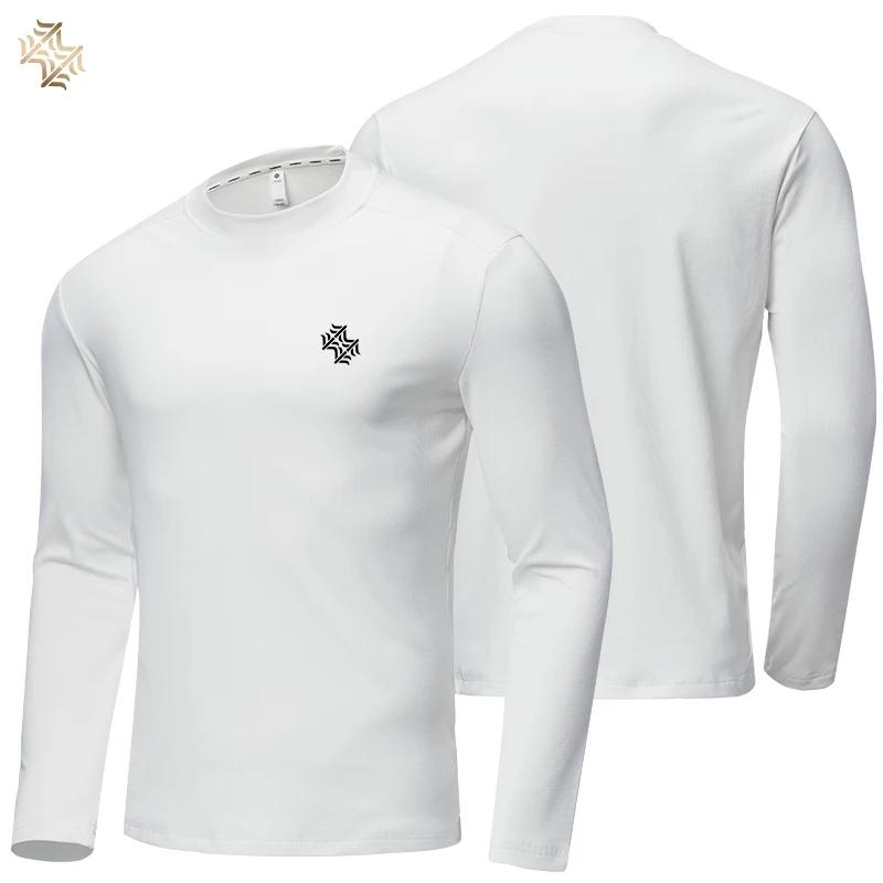 SBWL automne haute qualité hommes course fitness tenue de ville à manches longues T-shirt affaires d