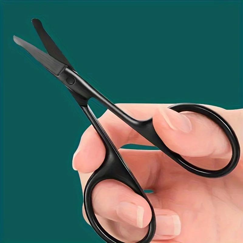 Ciseaux de coupe à tête ronde de précision-coupe de toilettage des poils du nez, outils de coupe de