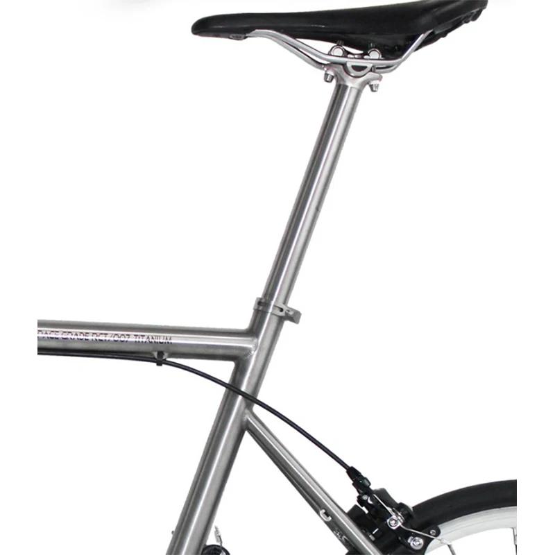 Alliage de titane tige de selle de vélo pour vtt/route tige de selle de vélo 27.2/30.9/31.6mm * 350m