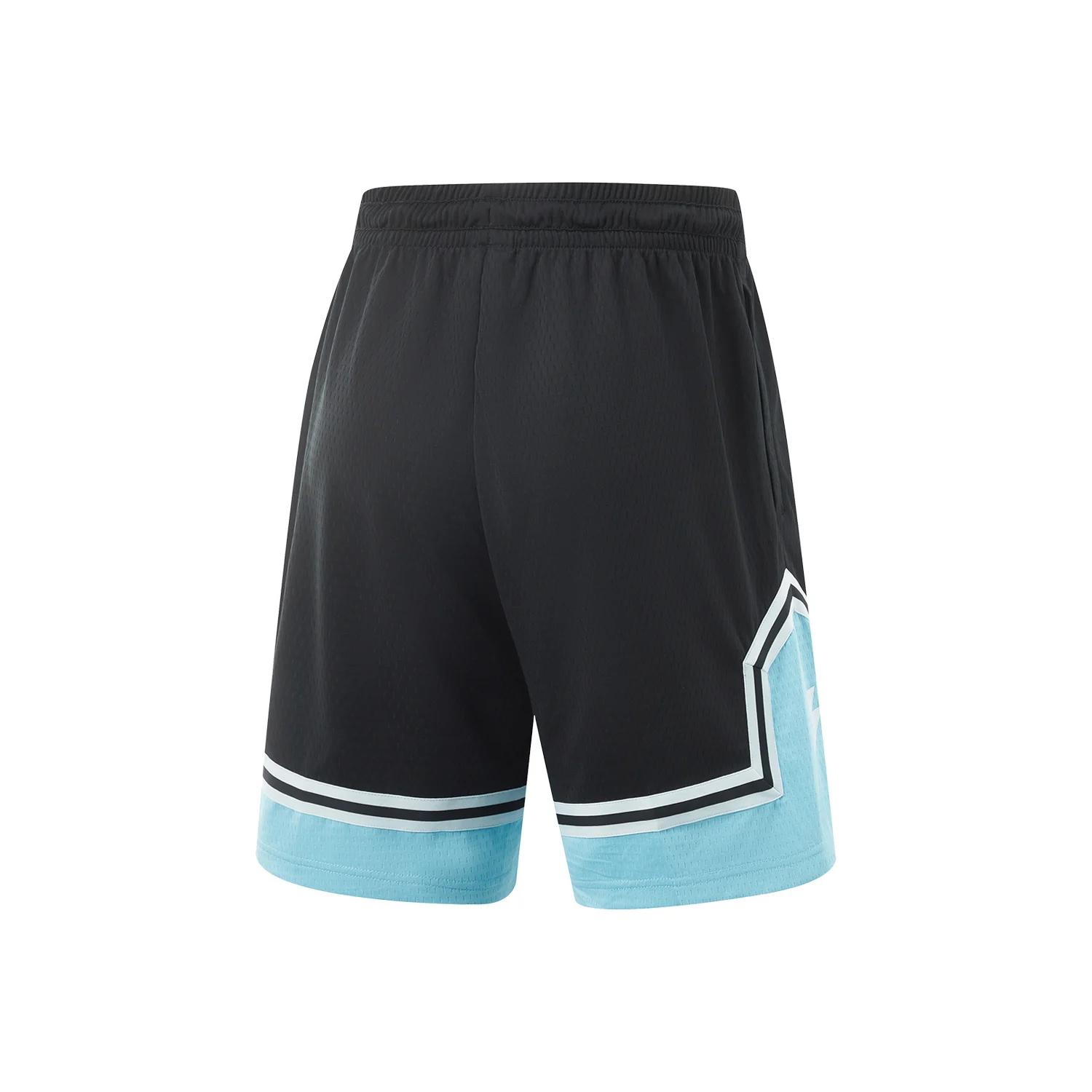 Li-Ning Short de compétition Wade pour homme AT DRY en polyester, coupe régulière, respirant, bas de