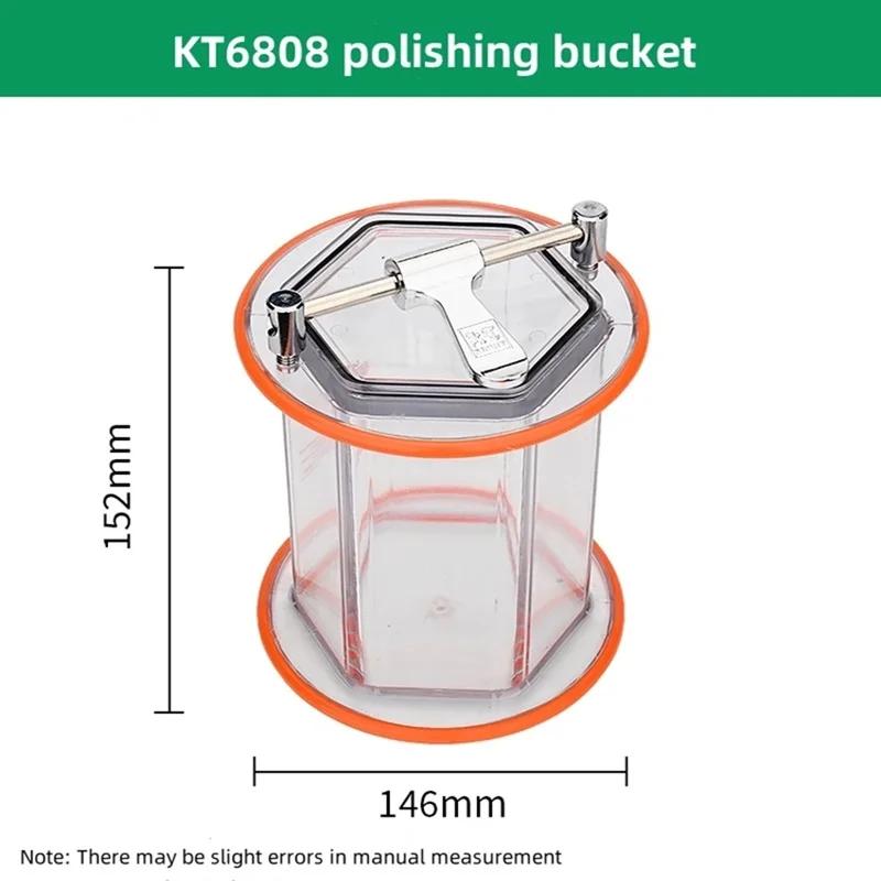 Tonneau/seau rotatif capacité 3 kg pour Machine à polir KT-6808, tonneau de polissage de bijoux
