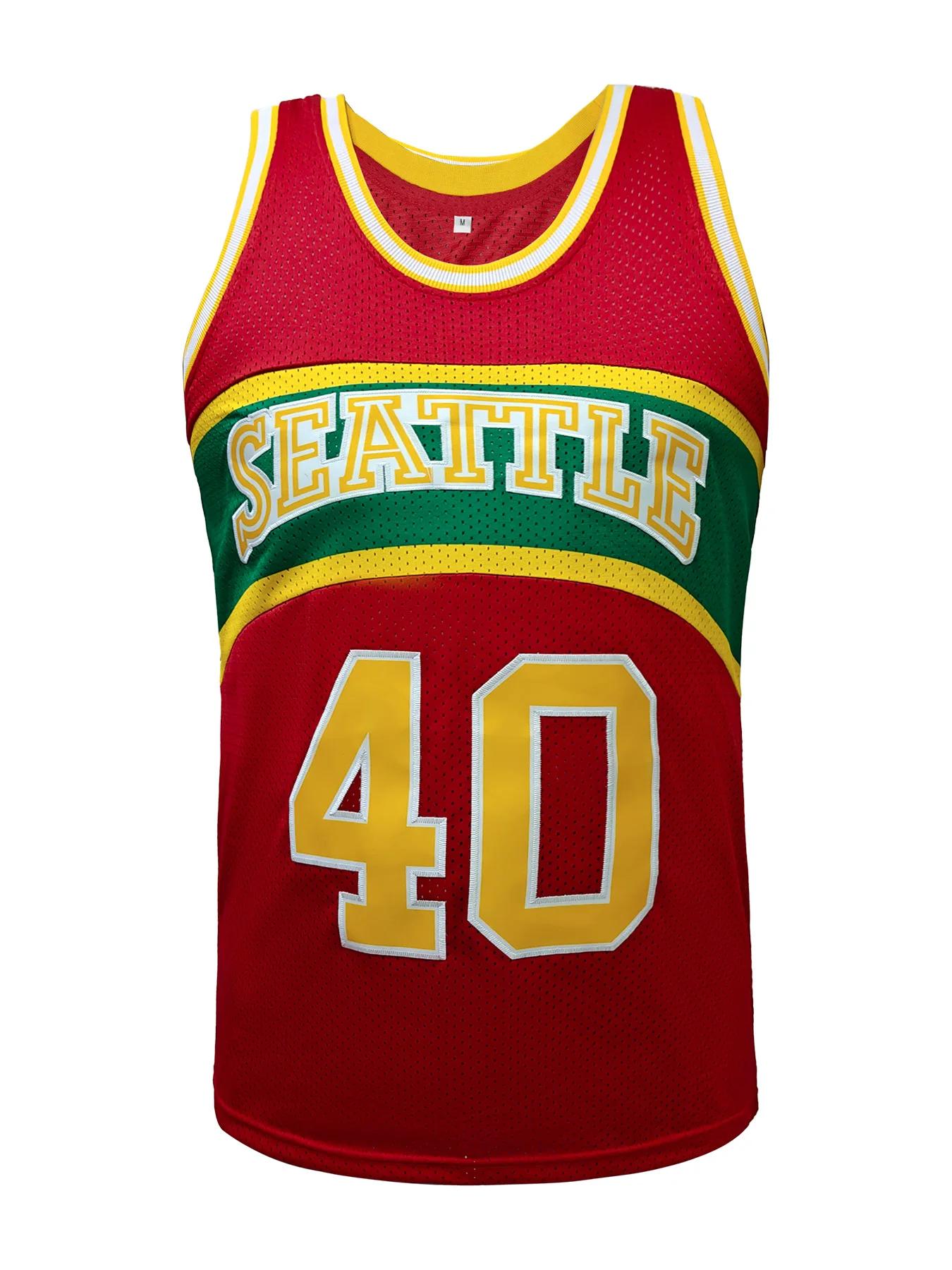 Maillot de basket-ball pour hommes, lettres et chiffres brodés, gilet ample et respirant sans manche