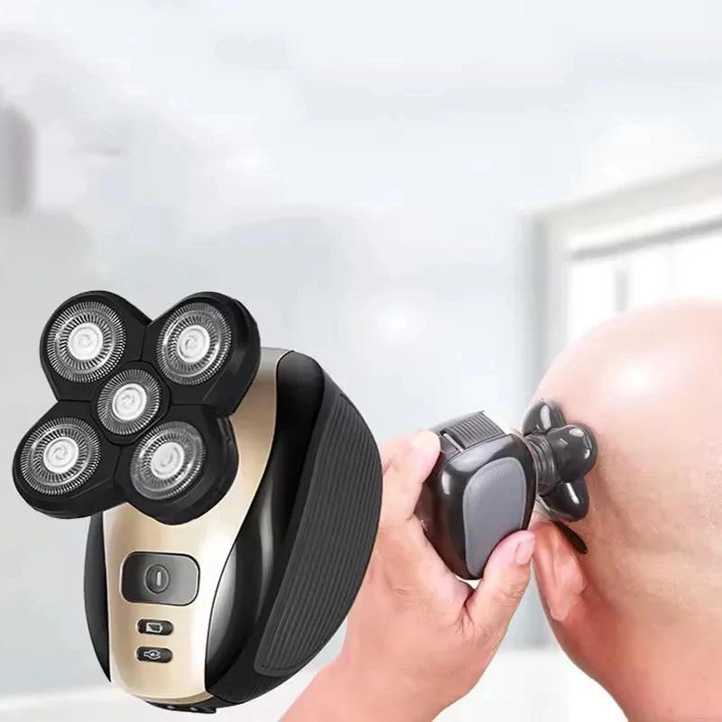Nouveau modèle rasoir rotatif tondeuse à barbe tondeuse à cheveux visage 5 tête rasoir électrique ra