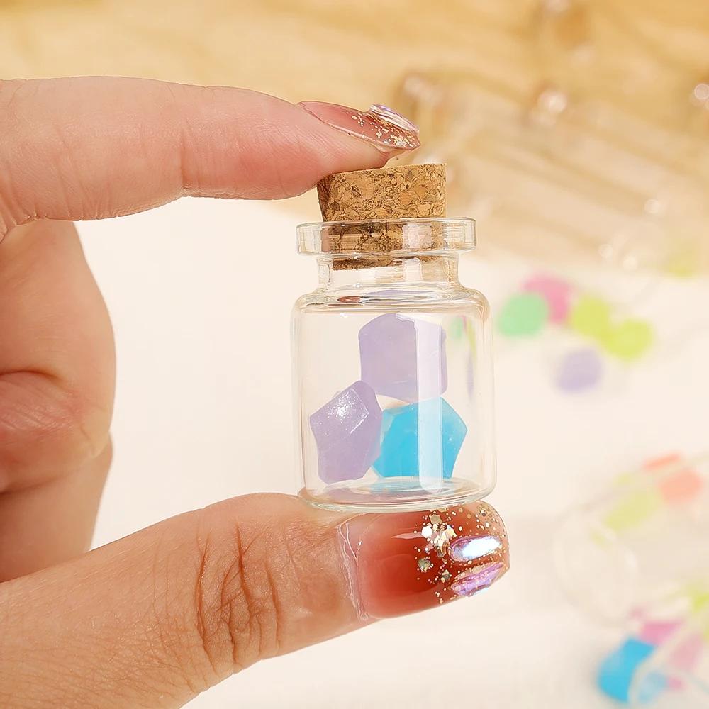 10 pièces 5 ml-20 ml petites bouteilles en verre avec bouchons en liège bricolage décoration Mini fl