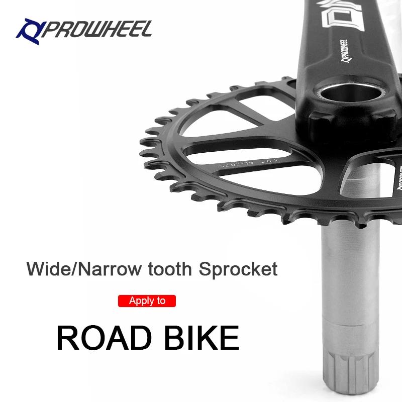 Prowheel – chaîne de vélo DMA, 3 boulons, pignon étroit/large, 40T 42T 44T 46T 48T 34T 54T, AL-7075