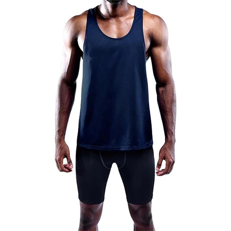 Débardeur de course pour hommes, gilet de Sport d'été, séchage rapide, débardeur d'entraînement, Sin