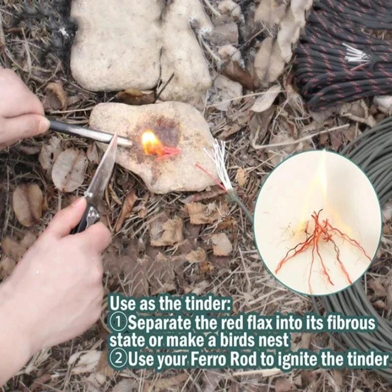 Paracorde 550 à 10 cœurs, 4mm, outil de survie pour Camping en plein air, corde de feu PE, ligne de