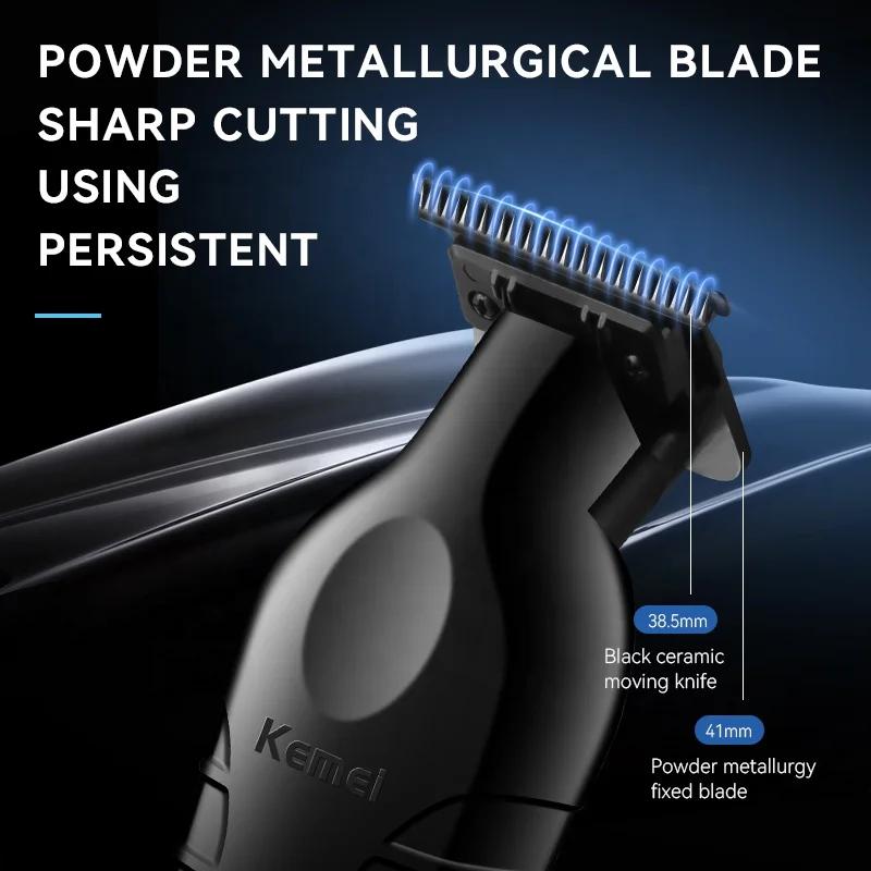 Kemei-Tondeuse à cheveux électrique aste sans fil KM-2299 Tondeuse à cheveux de type C Barbier ontar