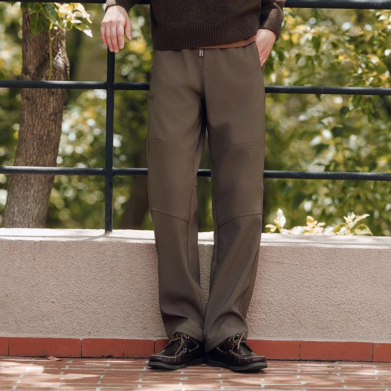 Semir pantalons décontractés hommes doublé polaire trois résistant en plein air pantalons longs 2025