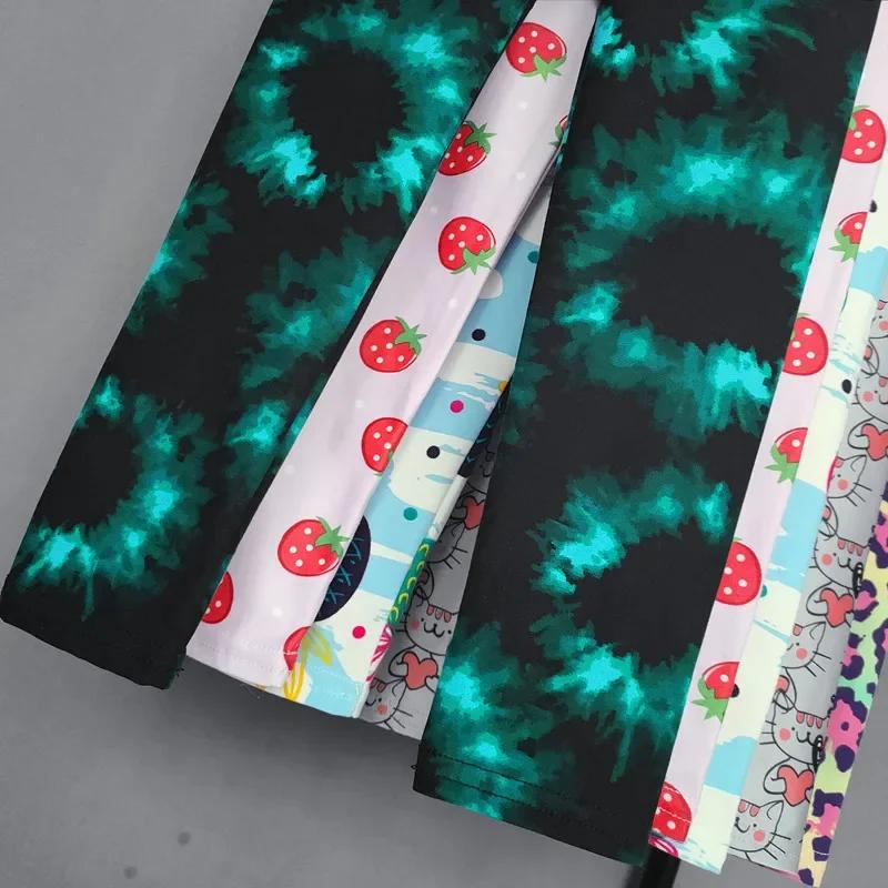 Printemps été filles Leggings enfants pantalons fleur léopard dessin animé imprimé Leggings enfants