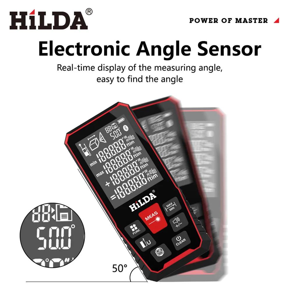 HILDA 100 M/120 M télémètre Laser télémètre détecteur de construction mesure règle Laser bande gamme