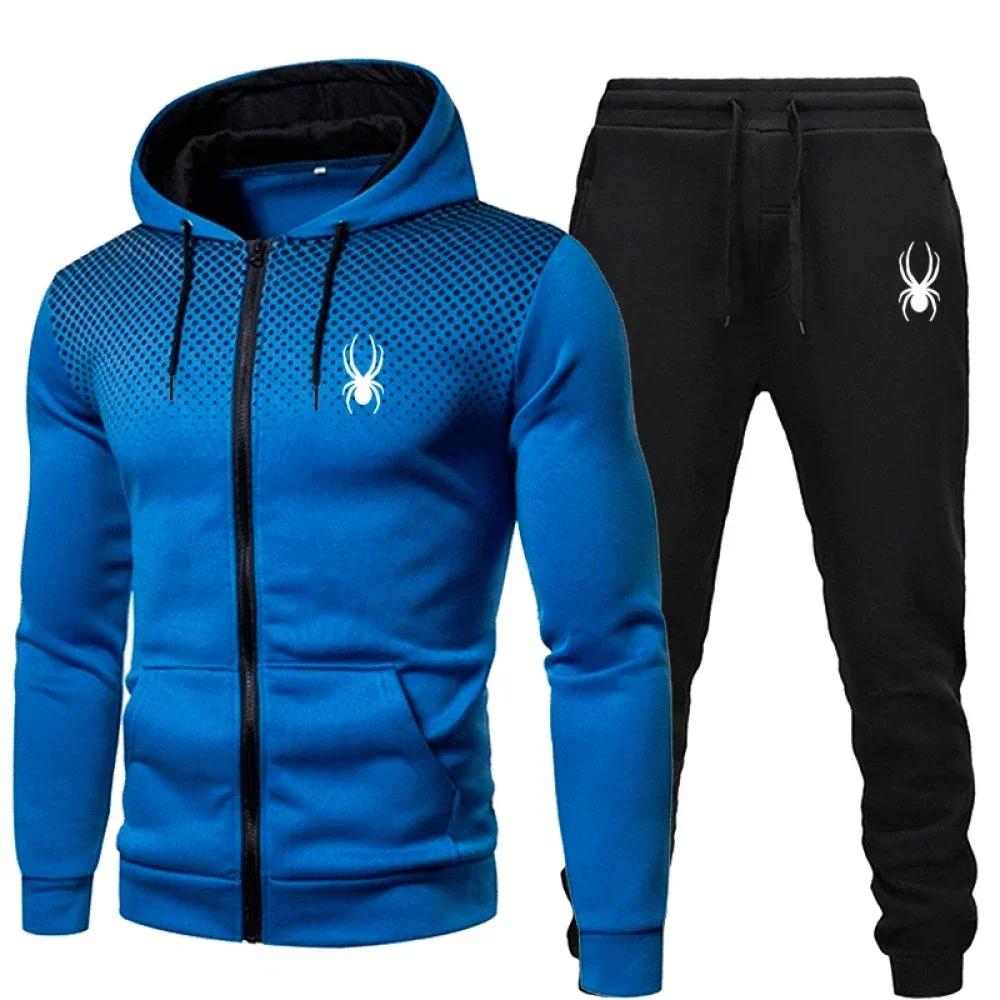 2025 populaire deux pièces hommes vêtements de sport jogging costume vêtements de sport sweat à capu