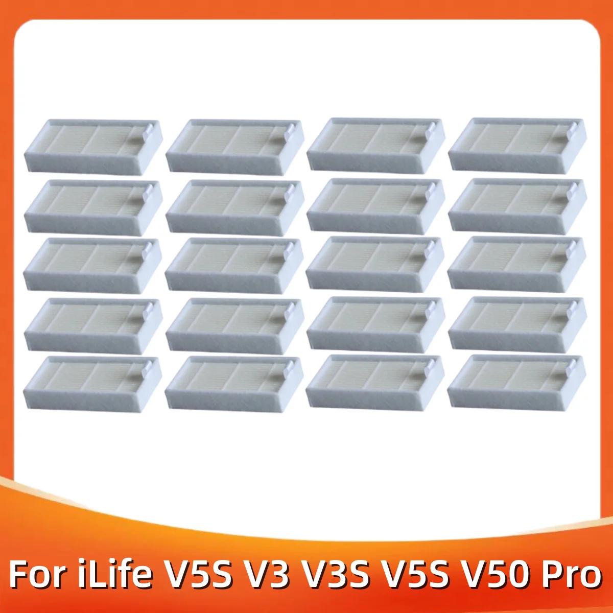 Filtre Hepa pour aspirateur robot iLife, pièces d'accessoires, V5S, V3, V3S, V5S, V50 Pro, V55, X5,