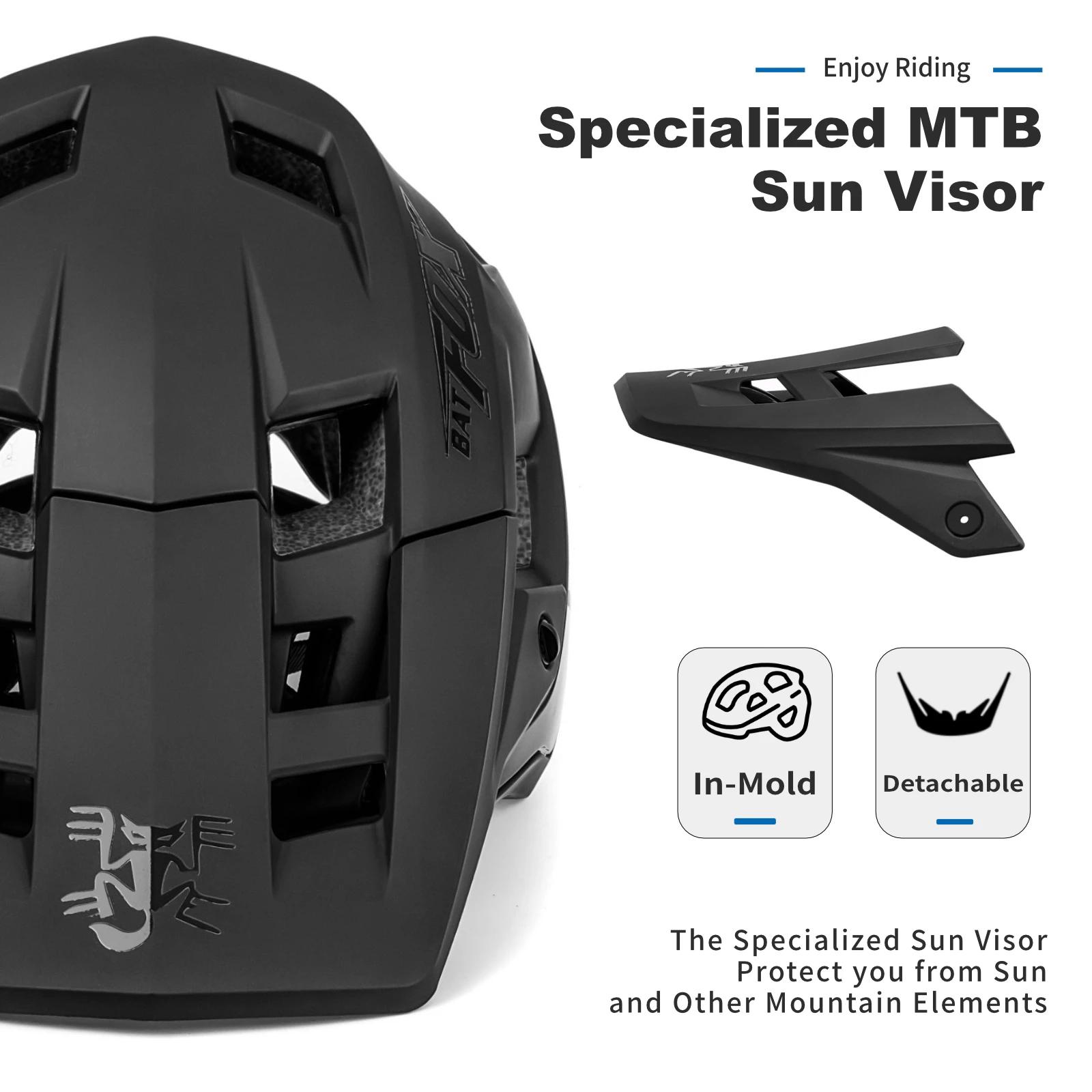 BATFOX-Casque VTT ultraléger pour homme et femme, pour vélo de route et de montagne, nouvelle collec
