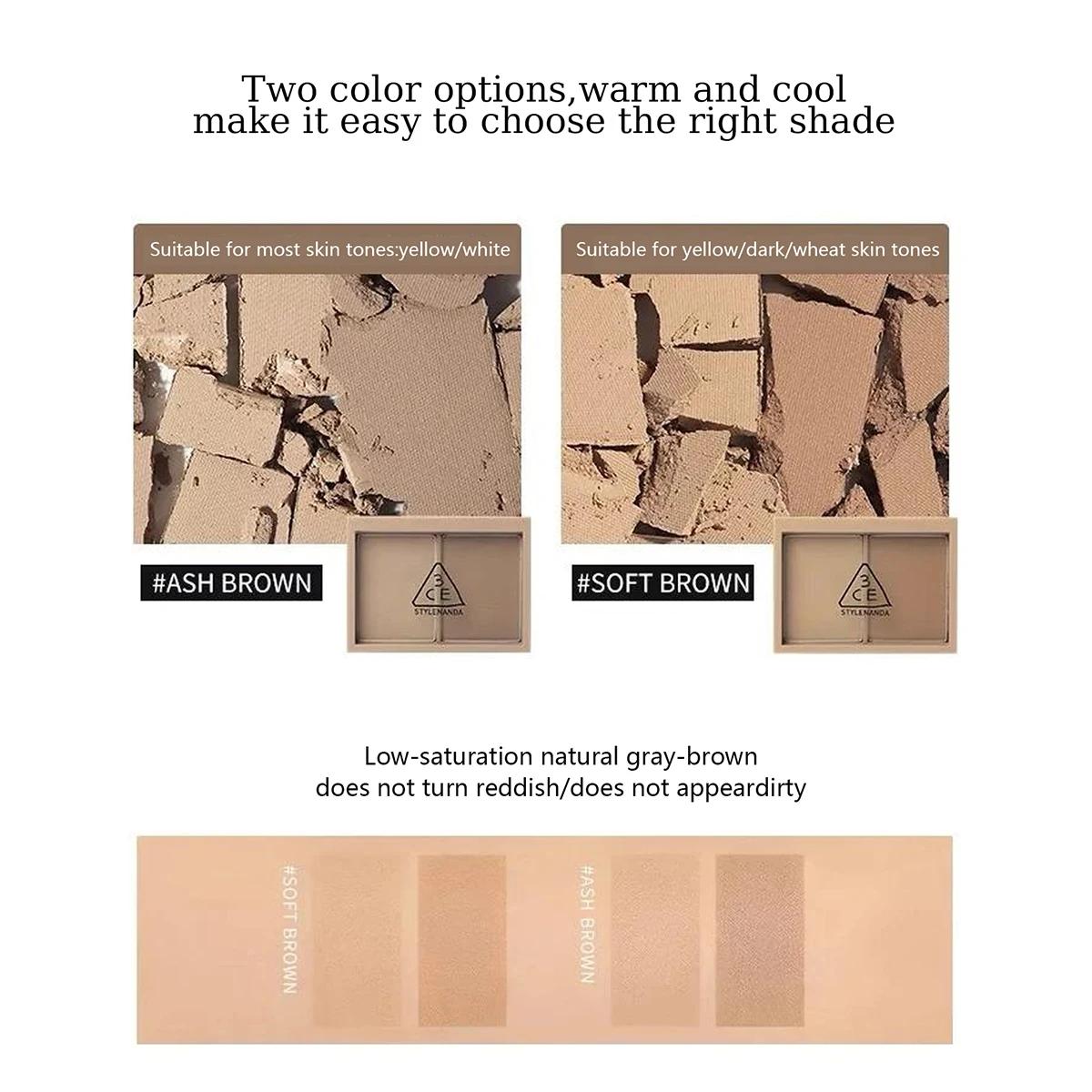 3CE Contour Shading, tenue longue durée, contour naturel, léger et facile à estomper, couvrance modu