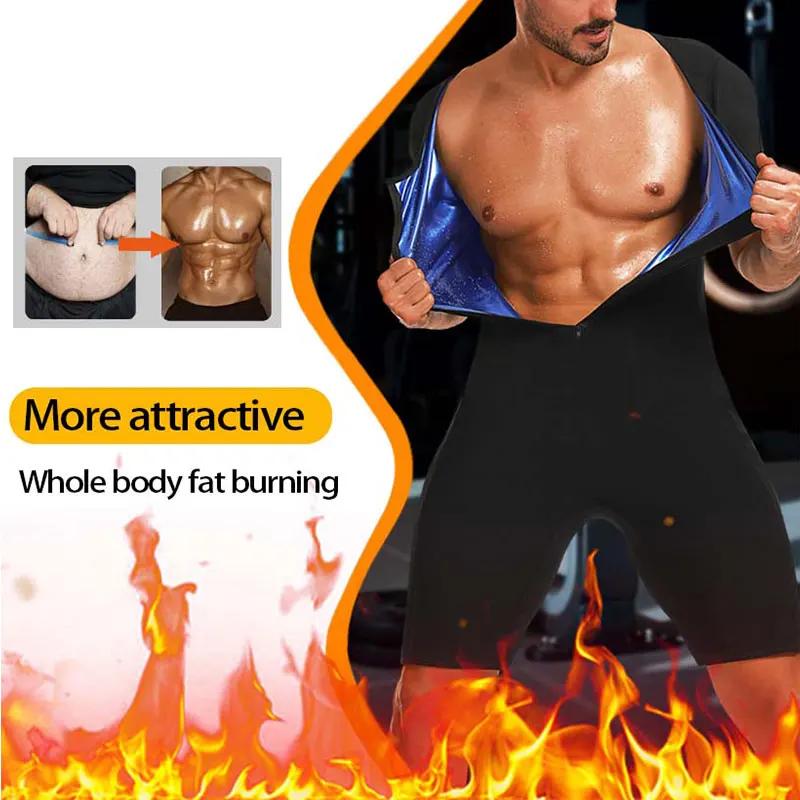 Sweat-shirt de Sauna 3 en 1 pour hommes, piégeage de la chaleur, perte de poids, modelant tout le co