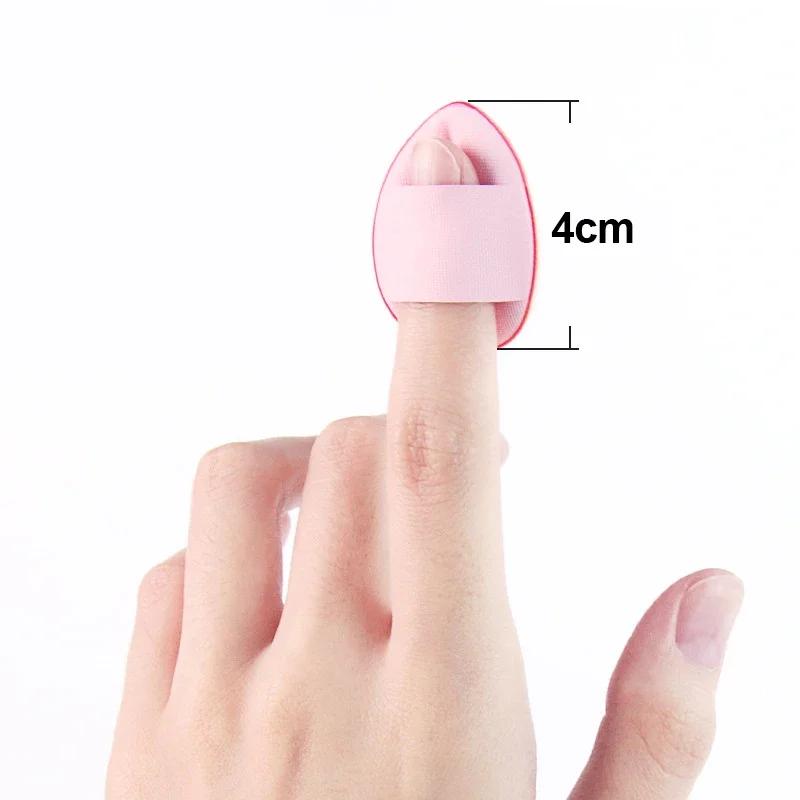 Mini fond de teint bouffant pour les doigts, petit coussin d'air, éponge en poudre, correcteur pour