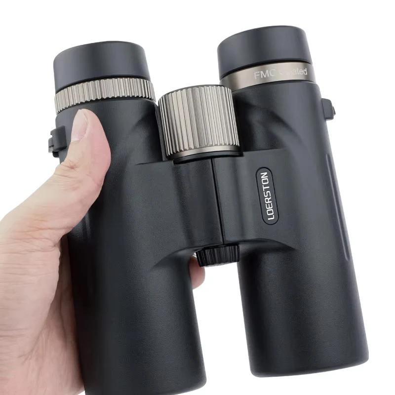 Jumelles professionnelles HD 12x42, télescope puissant à longue portée, prisme BAK4 multicouche pour