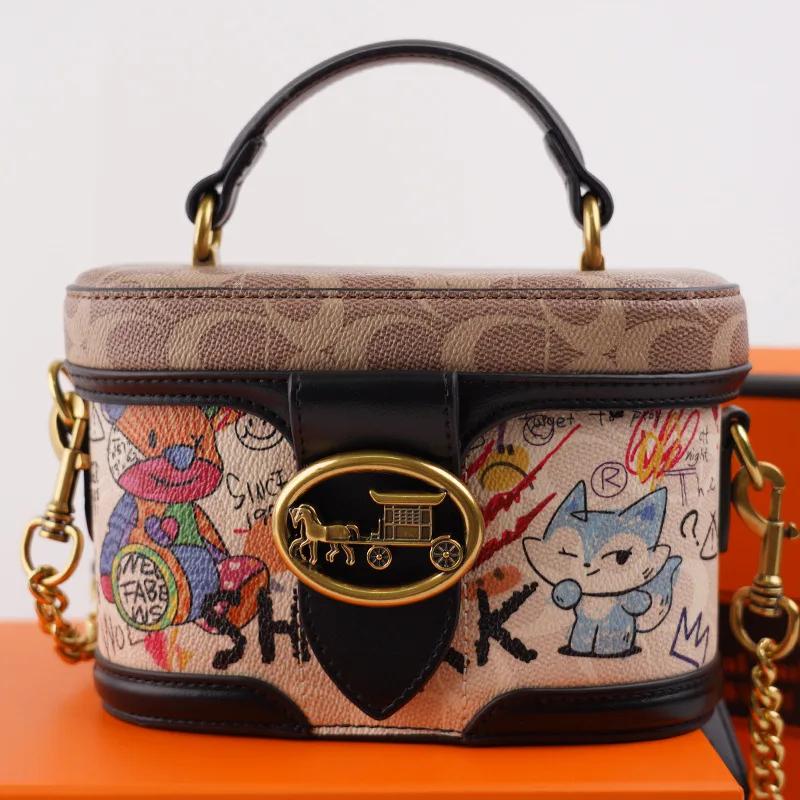 Sac seau pour femme très tendance, sac à bandoulière polyvalent avec poignée supérieure, style boîte