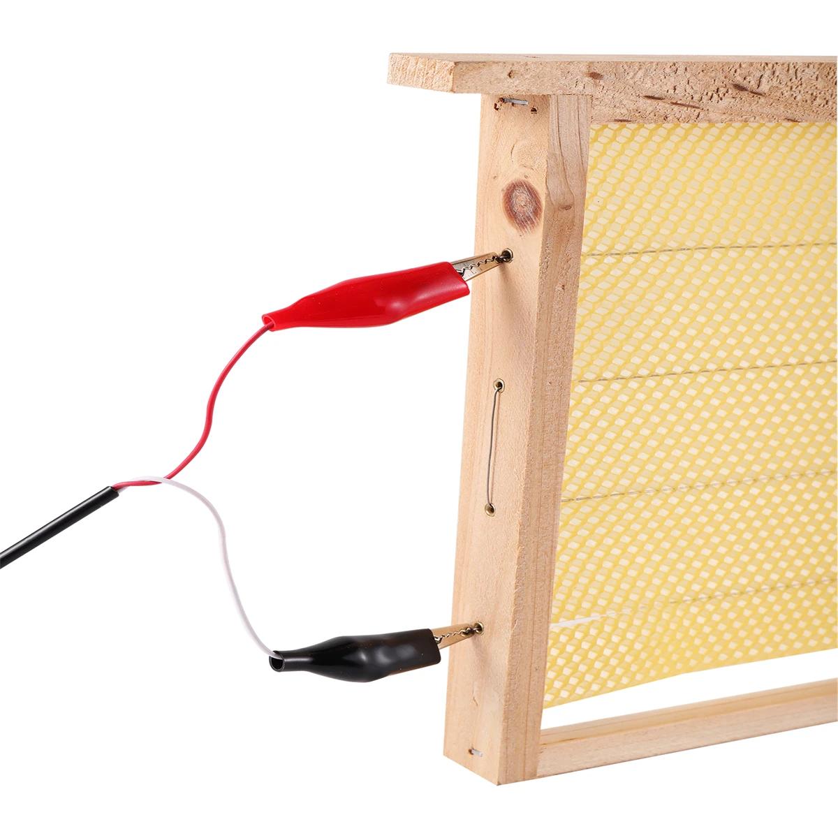 1 ensemble d'unité de chauffage de ruche électrique intégrée, cadre de ruche électrique intégré pour