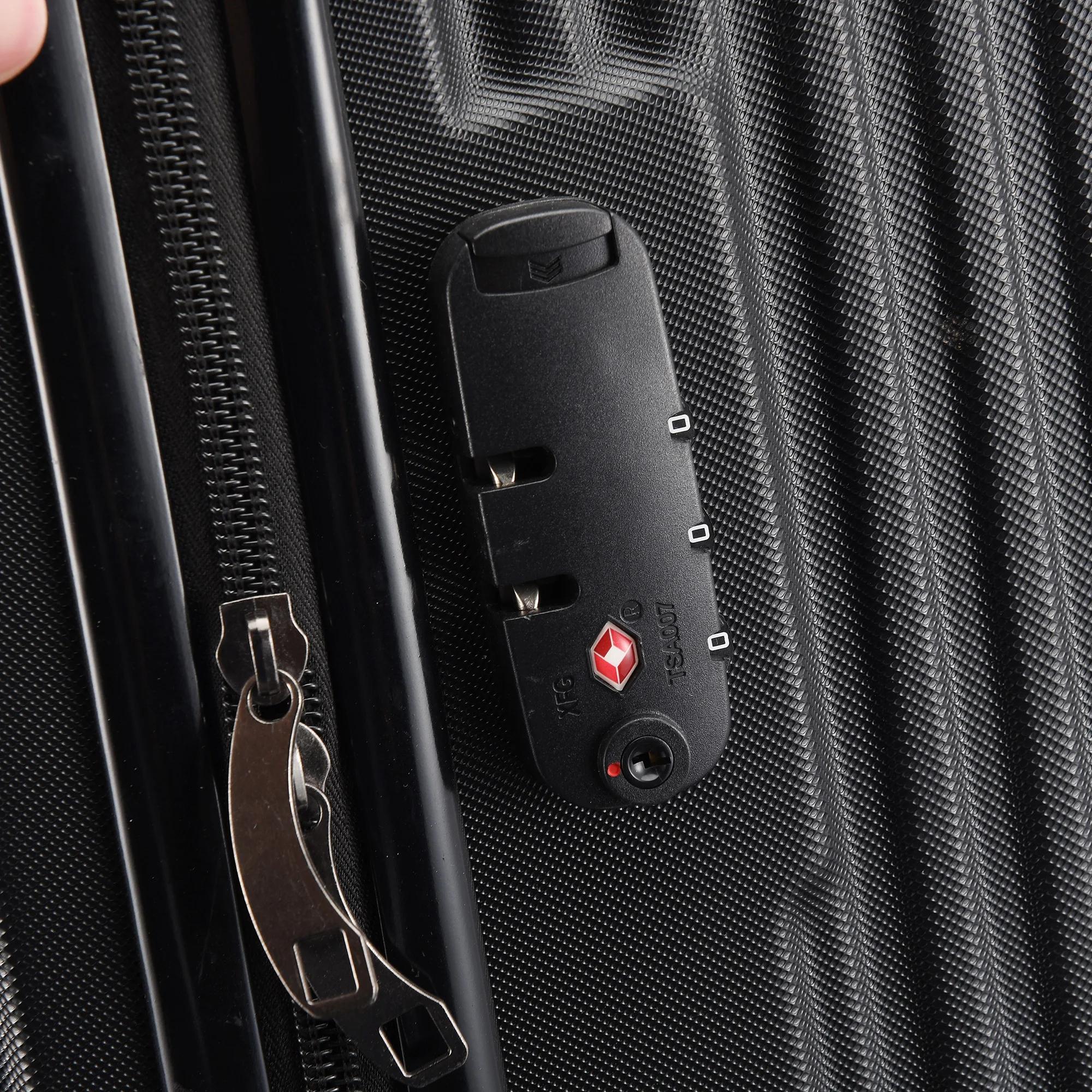 Ensemble de valises Lazyspace 3 pièces, valise de voyage avec roulettes et serrure, ensembles de bag