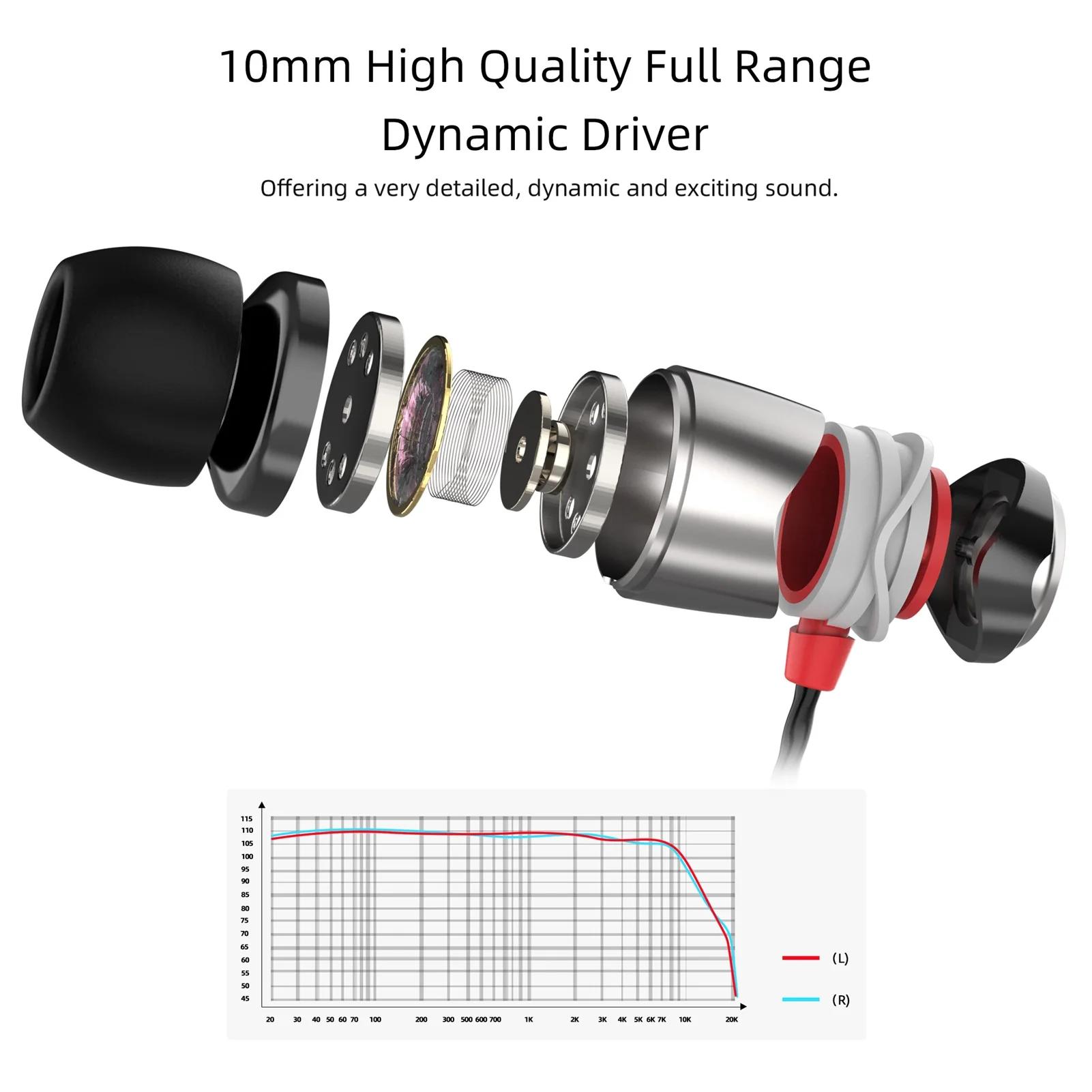 SoundMAGIC – écouteurs intra-auriculaires filaires E10, oreillettes filaires, basses puissantes, sté