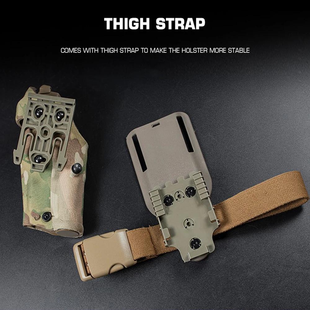 Étui tactique pour pistolet 6354DO pour Glock 17/19 avec lampe torche X300/X300U Airsoft -832 ALS, é